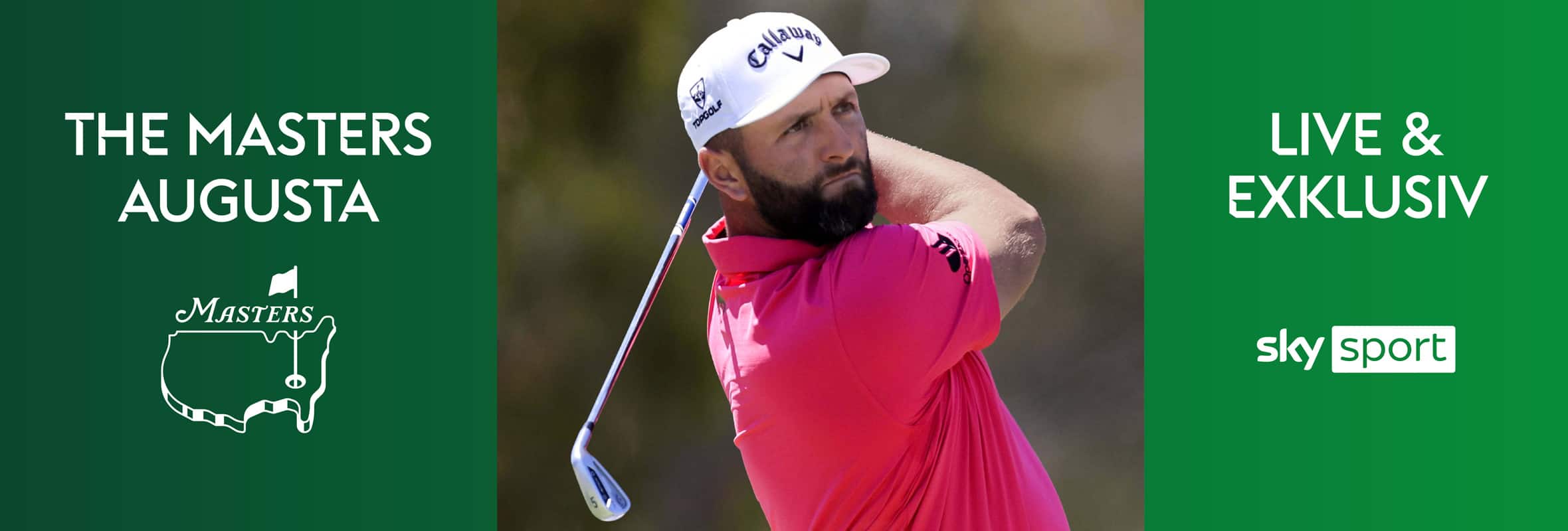 32:9 Grafik für Deal-Teaser Home für das Golf Masters in Augustab