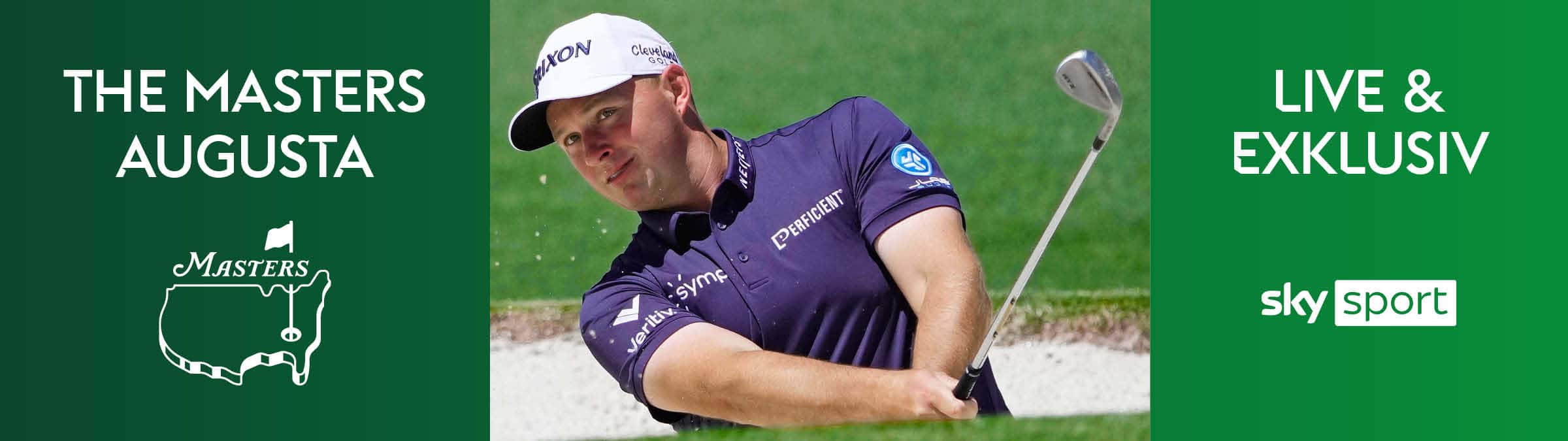 32:9 Grafik für Deal-Teaser Home für das Golf Masters in Augusta