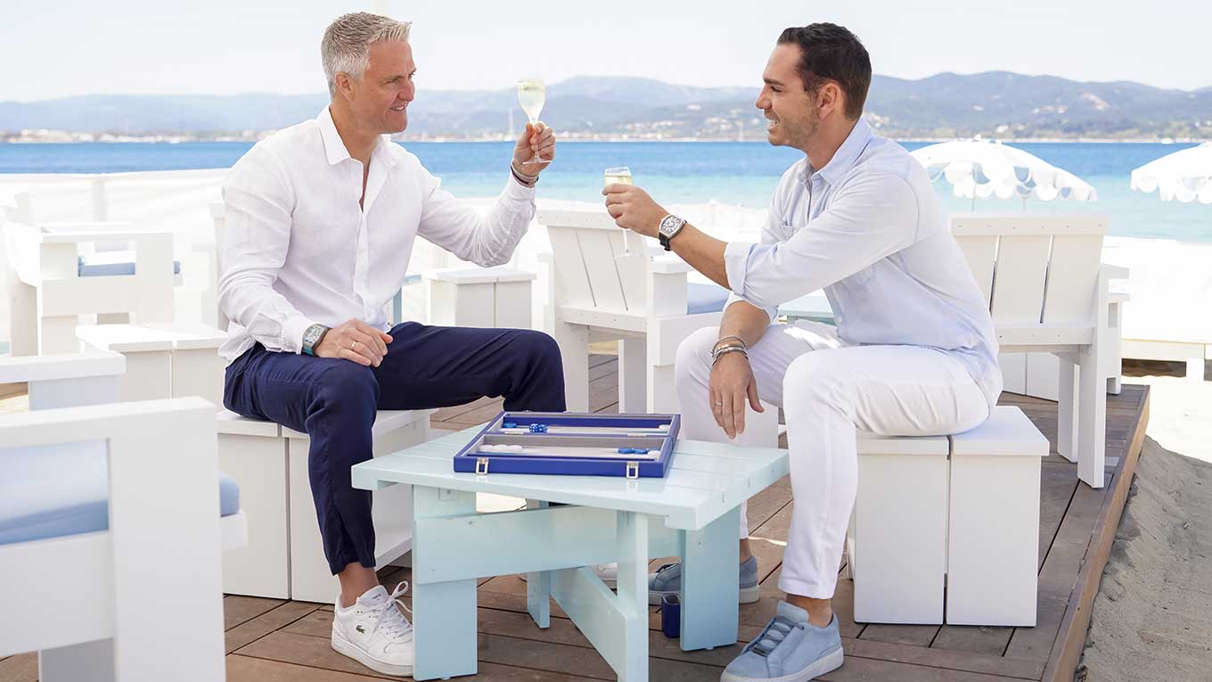 Bild von Ralf Schumacher und seinem Verlobten Étienne Bousquet Cassagne 