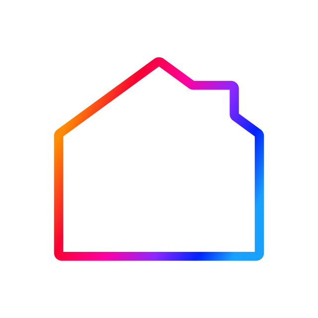 Stilisiertes Icon eines Hauses