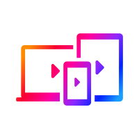 Stilisiertes Icon für Sky Go in Spektrumfarbe