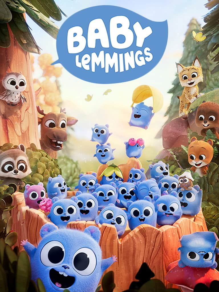 Titelbild - Cover - zur Kinderserie Die Baby Lemminge