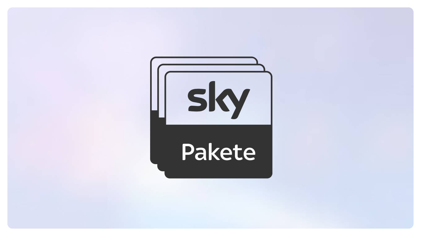 Stilisierte Darstellung verschiedener Sky Pakete
