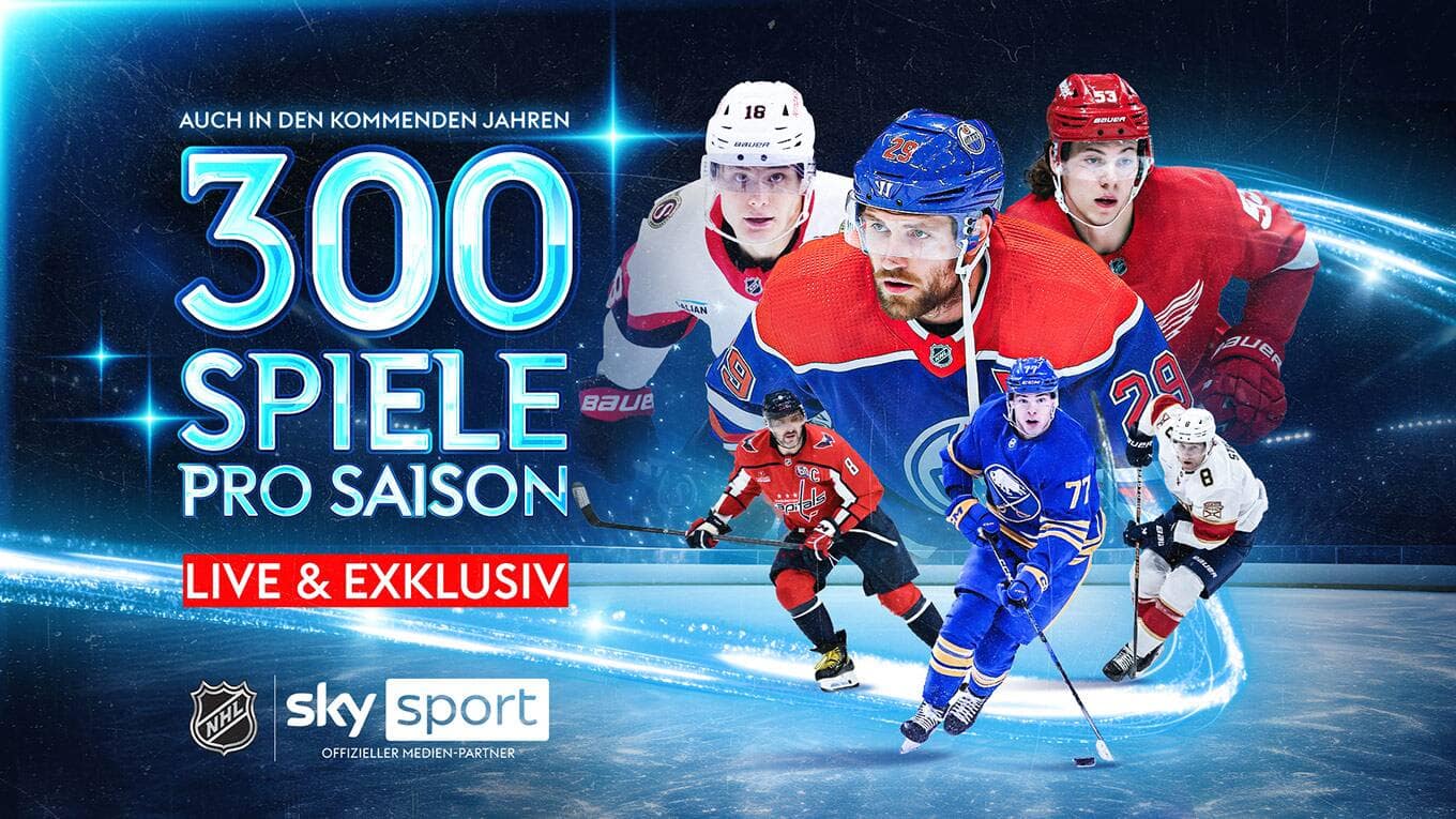 Auch in den kommenden Jahren 300 Spiele pro Saison live und exklusiv bei Sky Sport