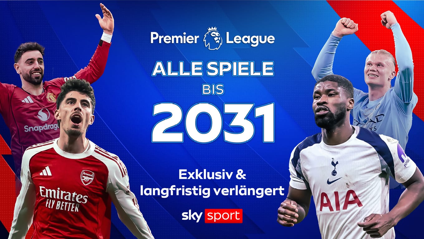 Alle Spiele der Premier League bis 2031 bei Sky Sport. Exklusiv und langfristig verlängert.