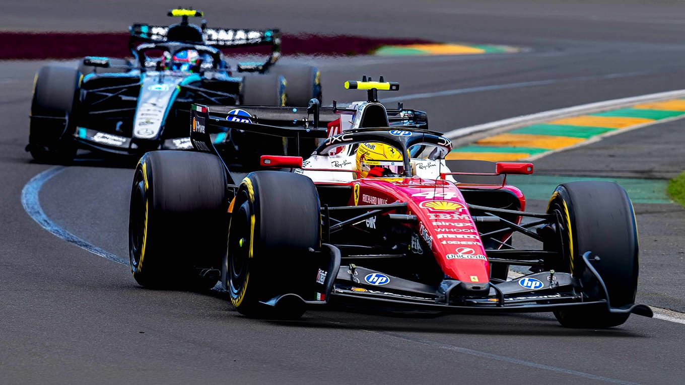 Rennszene aus der Formel 1