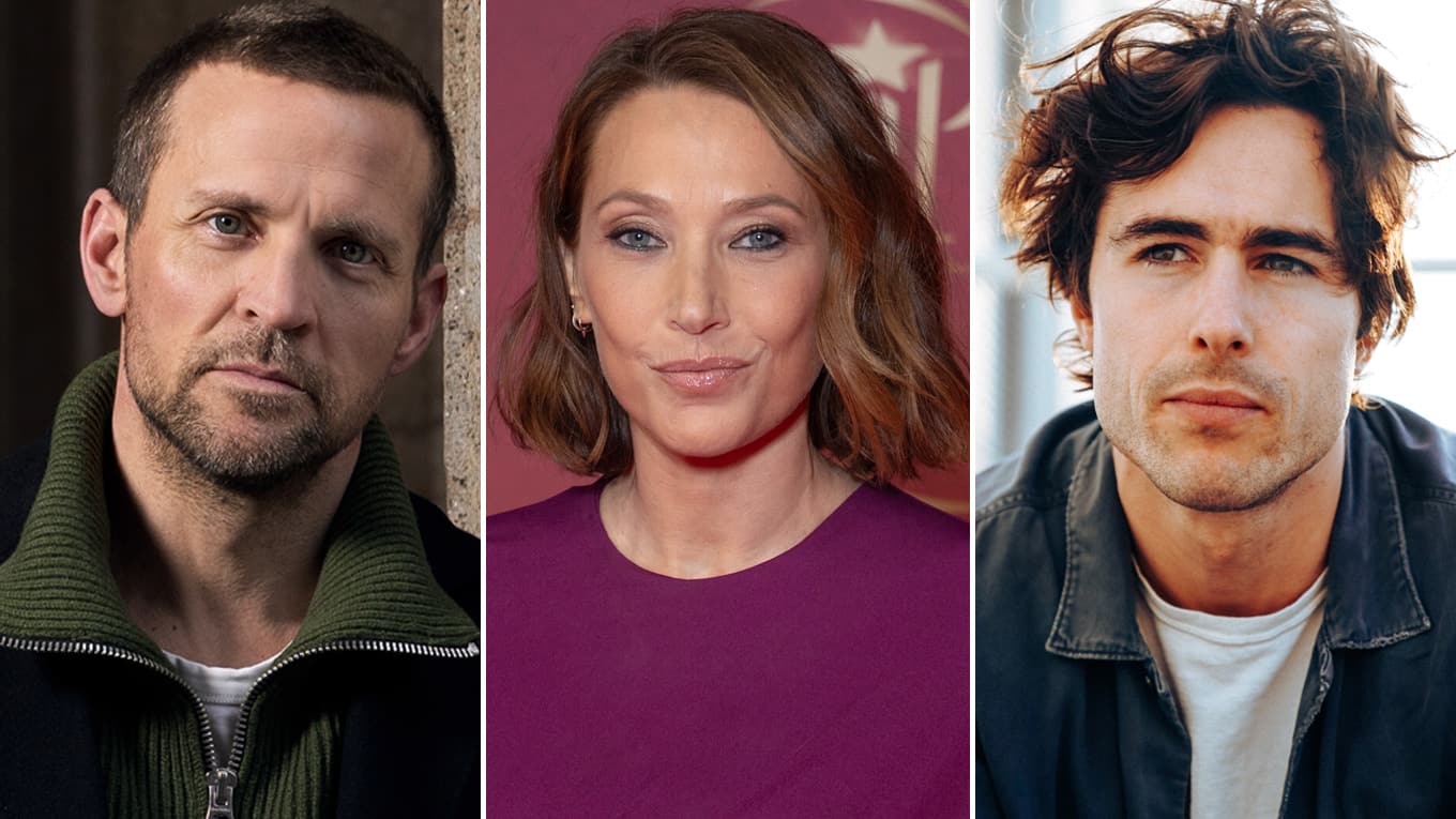 Foto-Collage mit Schauspielerin Laura Smet und den Schauspielern Tobias Santelmann und Ben Schnetzer