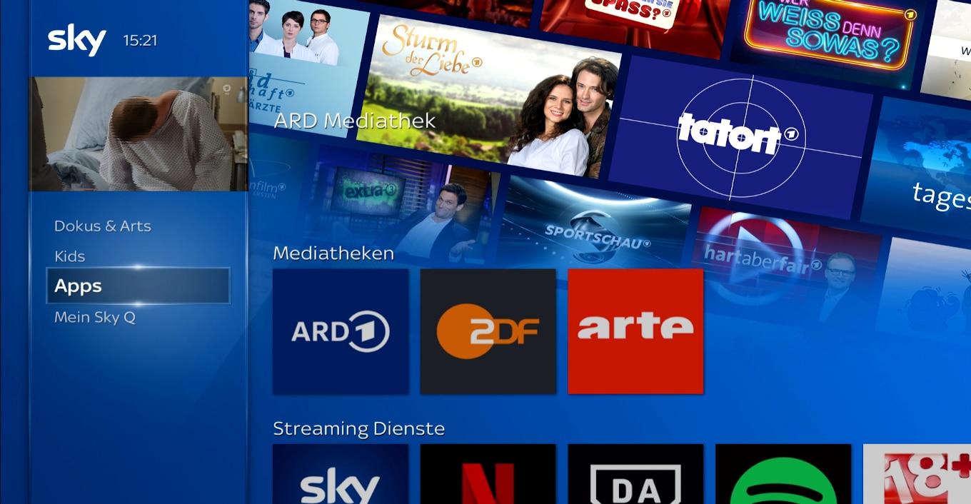 Startbildschirm; navigieren Sie zu Apps.