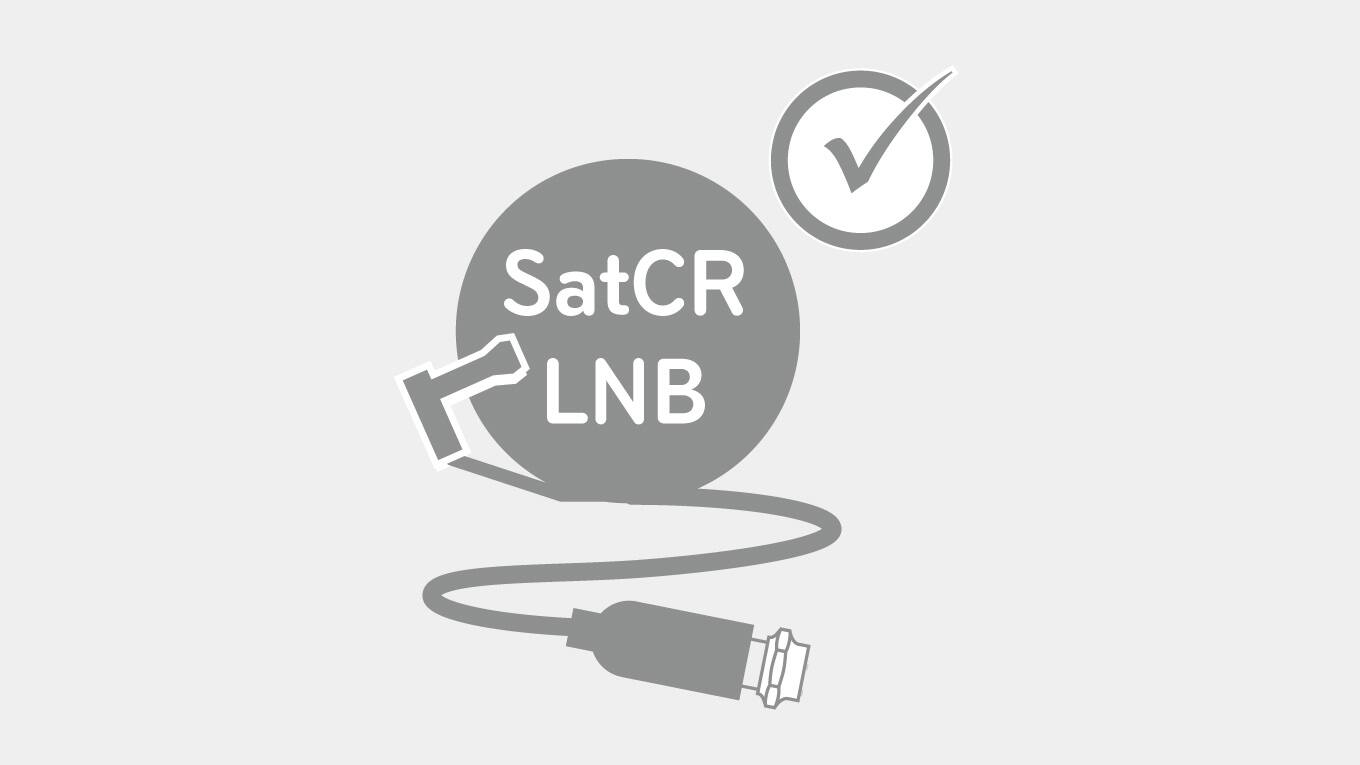 Anschluss mit einer Ein-Kabel-SatCR-Lösung an ein SatCR-LNB - Sky
