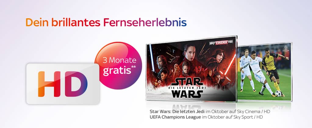 Brillante Aussichten: Sky Premium HD