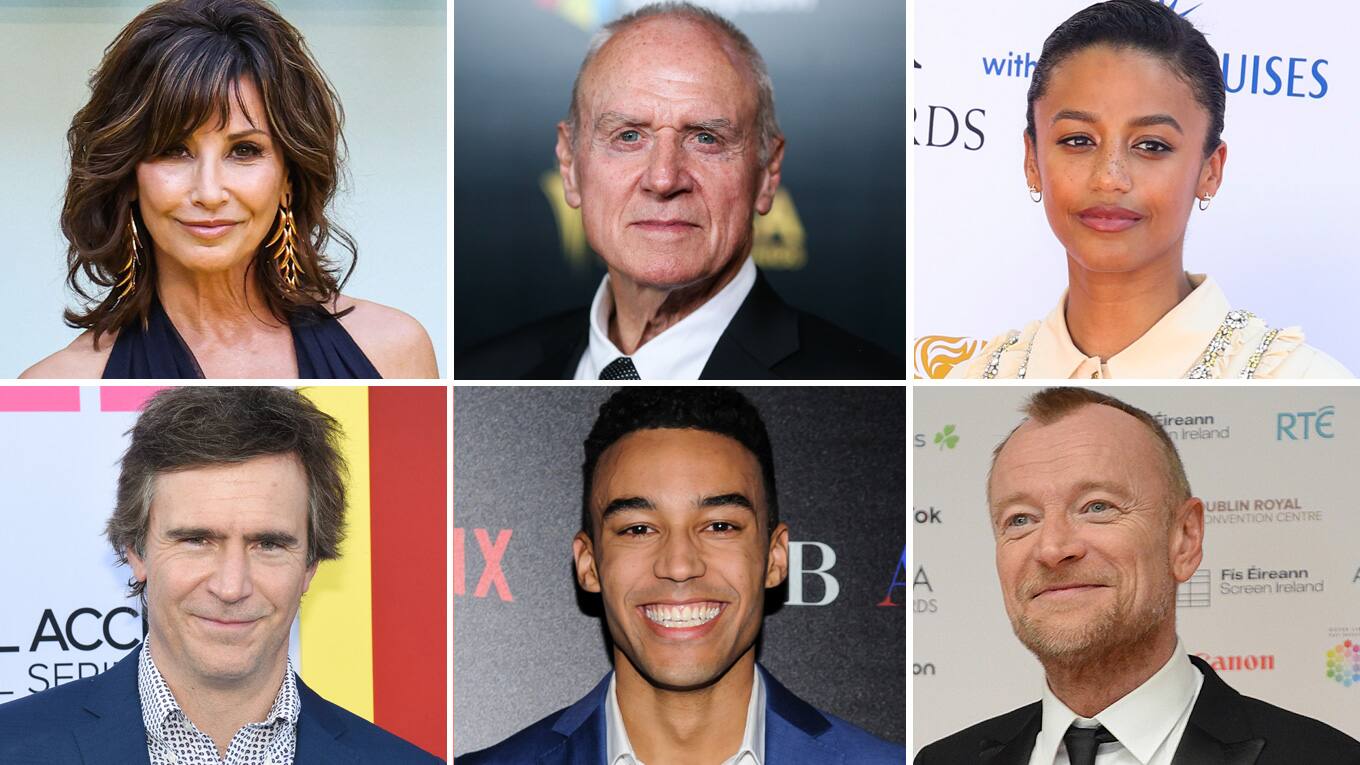 Oben v.l.: Gina Gershon, Alan Dale, Shalom Brune-Franklin; unten v.l.: Jack Davenport, Devon Terrell, Richard Dormer