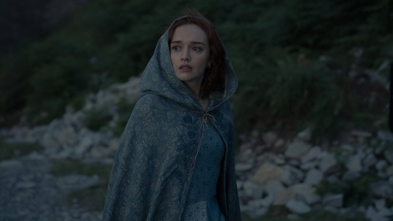 Olivia Cooke als Alicent Hohenturm in Folge 8 von House of the Dragon Staffel 2