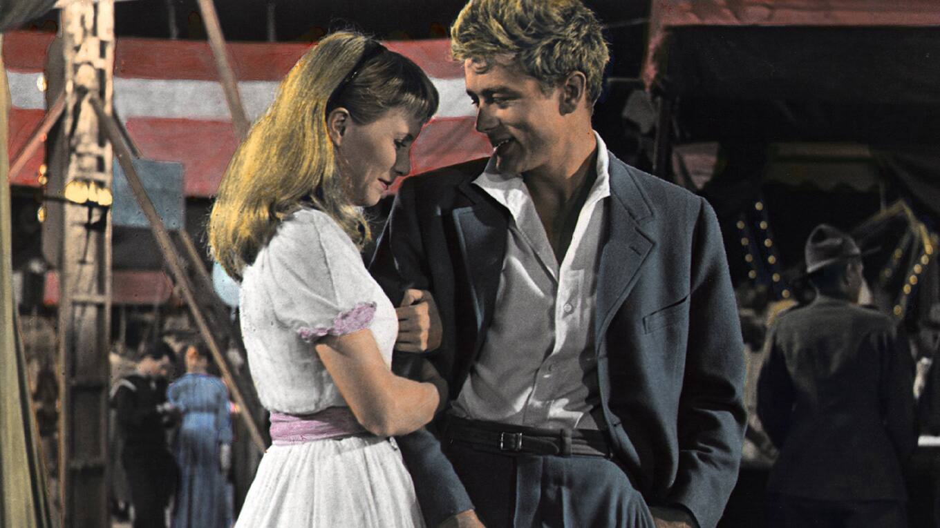 Julie Harris und James Dean im Film 