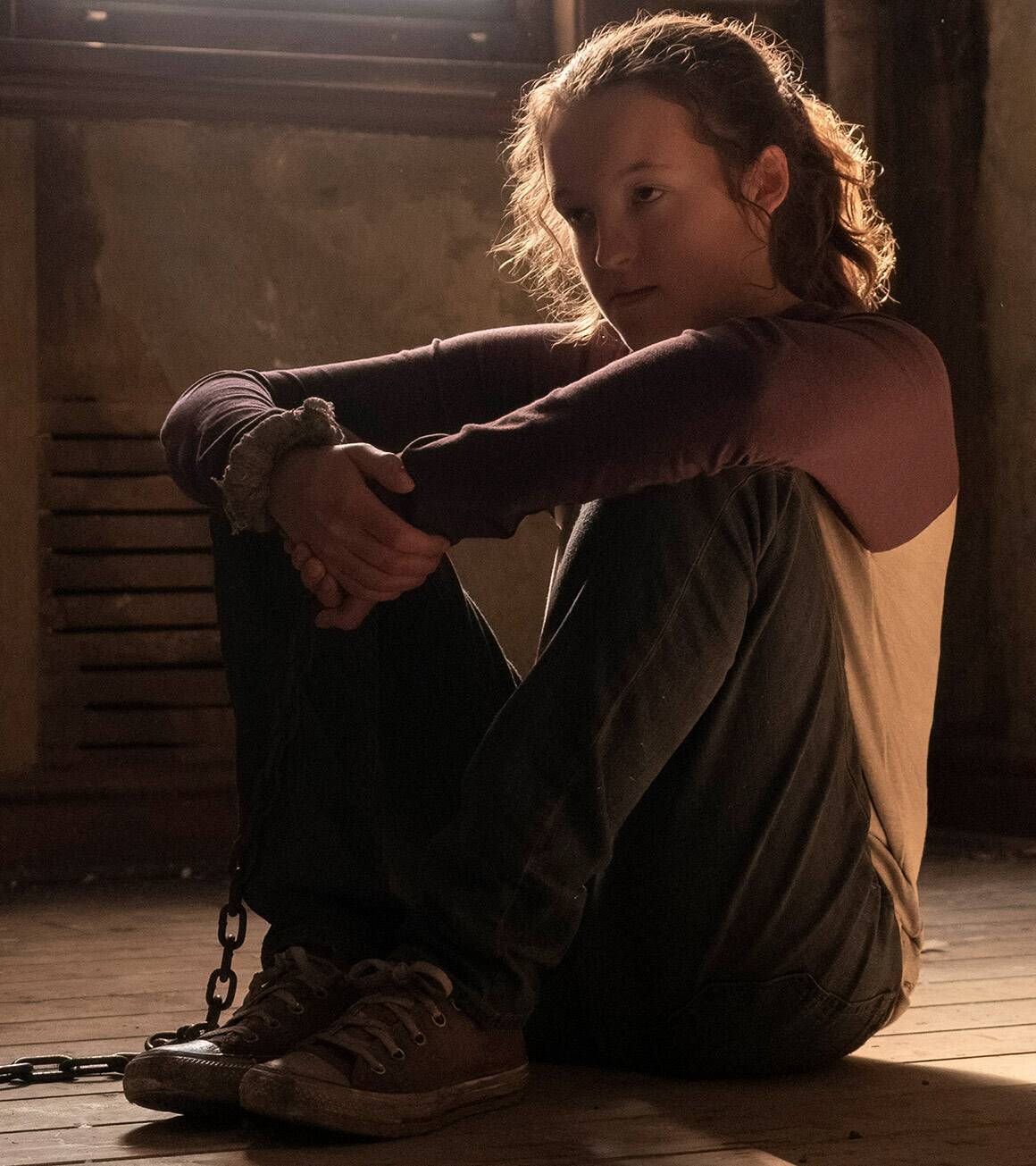 Bella Ramsey als Ellie in The Last of Us Staffel 1 Folge 1.