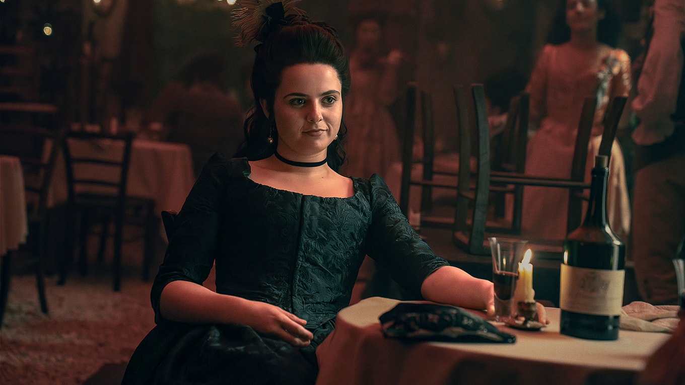 Gabrielle Creevy als Constanze Weber in der Sky Orignal Serie 