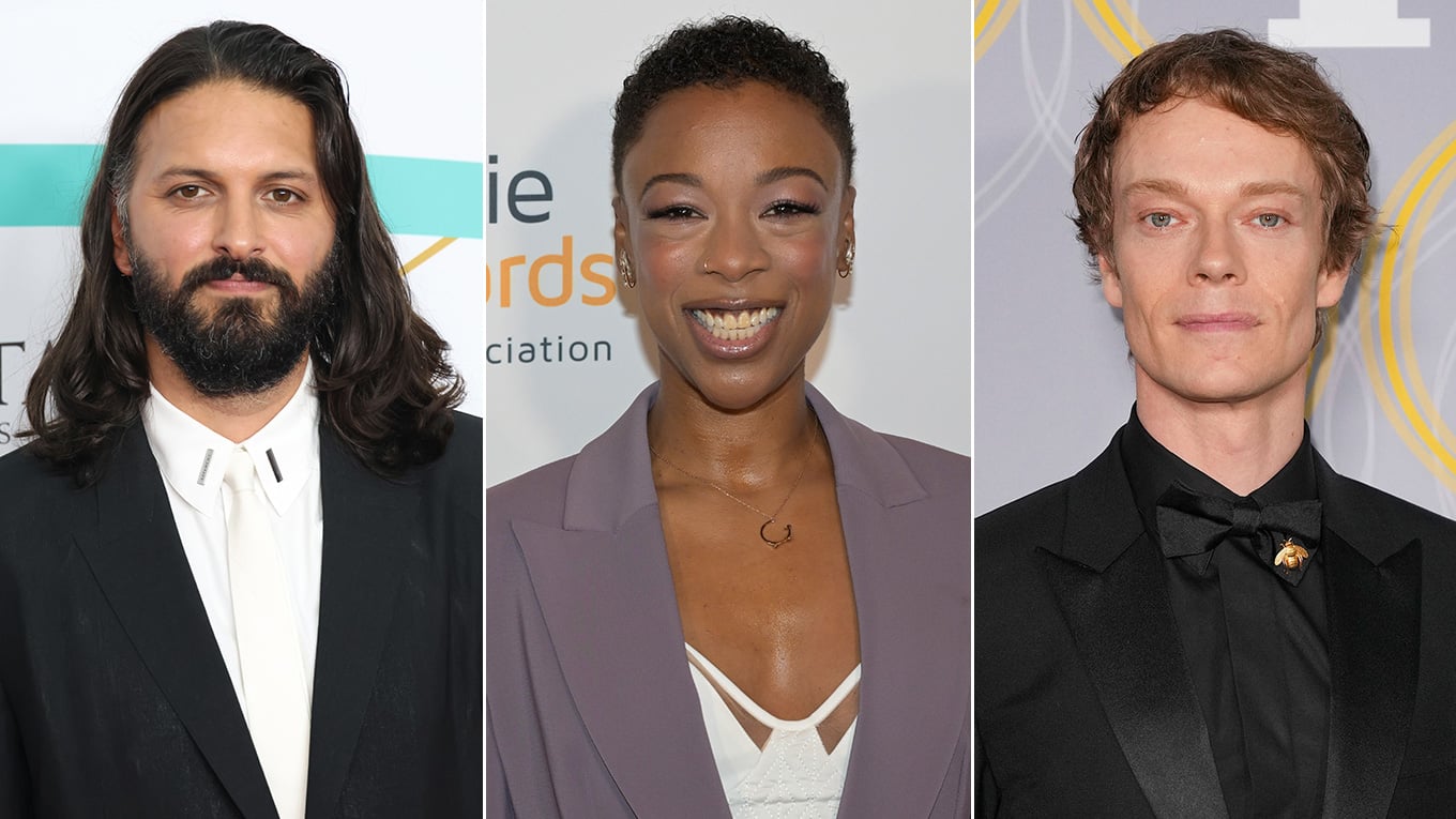 Fotos der Schauspieler:innen (v.l.) Shazad Latif, Samira Wiley und Alfie Allen