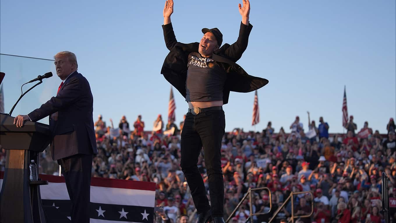 Szenenbild aus der Sky Original Doku Elon Musk Uncovered: Das Tesla-Experiment