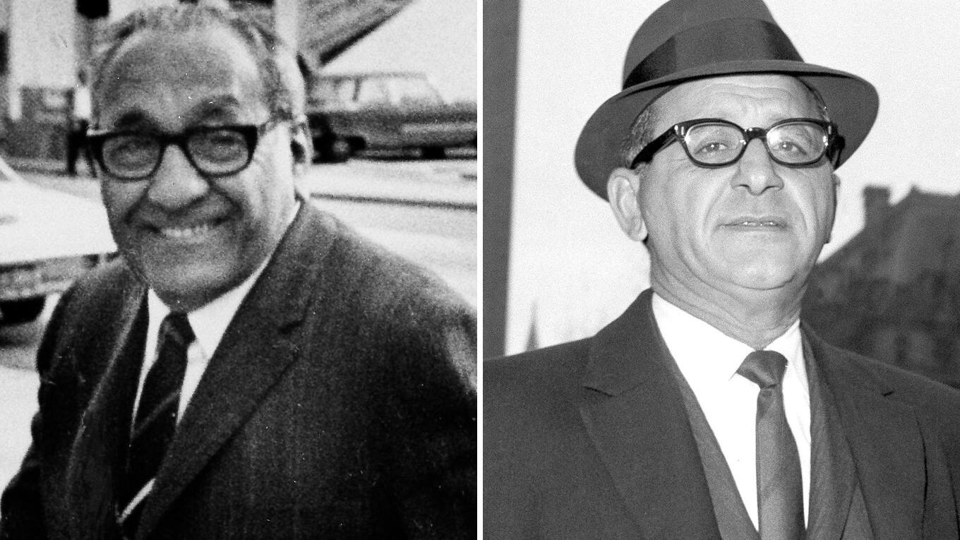 Chicago-Outfit-Anführer Anthony Accardo (links) und sein Nachfolger Sam Giancana (rechts)