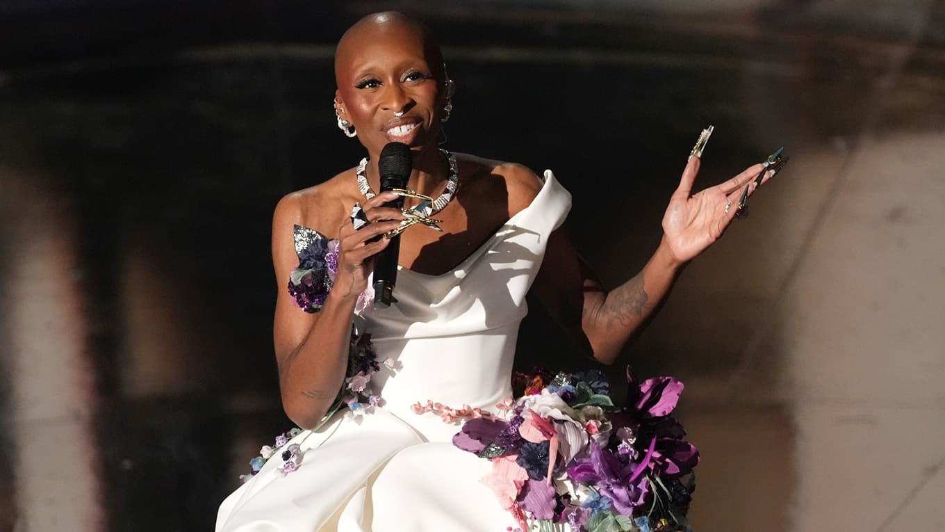Sängerin und Schauspielerin Cynthia Erivo singt bei der Verleihung der 97. Academy Awards.