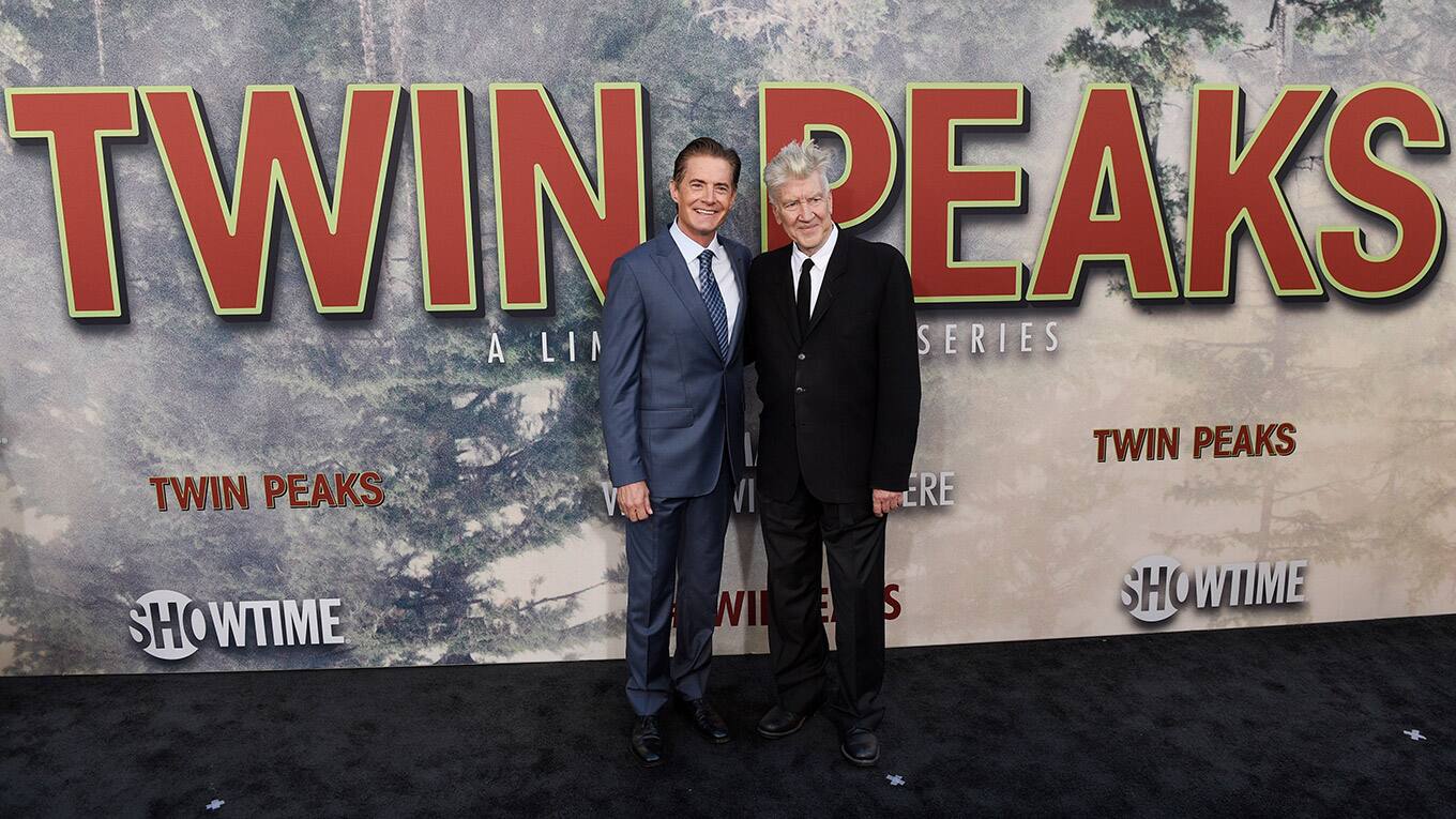 Schauspieler Kyle MacLachlan und Regisseur David Lynch.