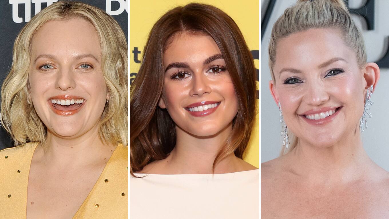 Foto der Schauspielerinnen Elisabeth Moss, Kaia Gerber und Kate Hudson