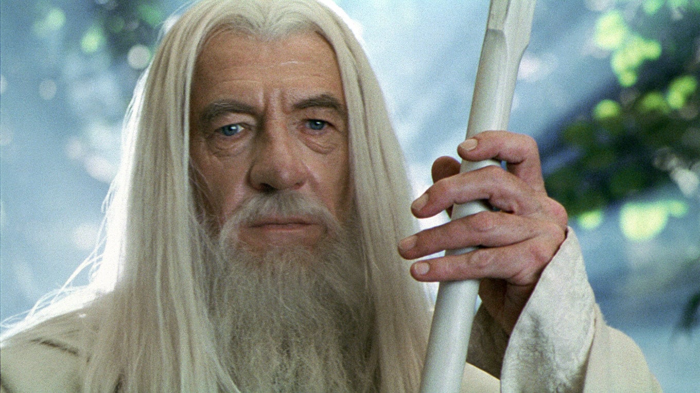 Ian McKellen als Gandalf der Weiße in 
