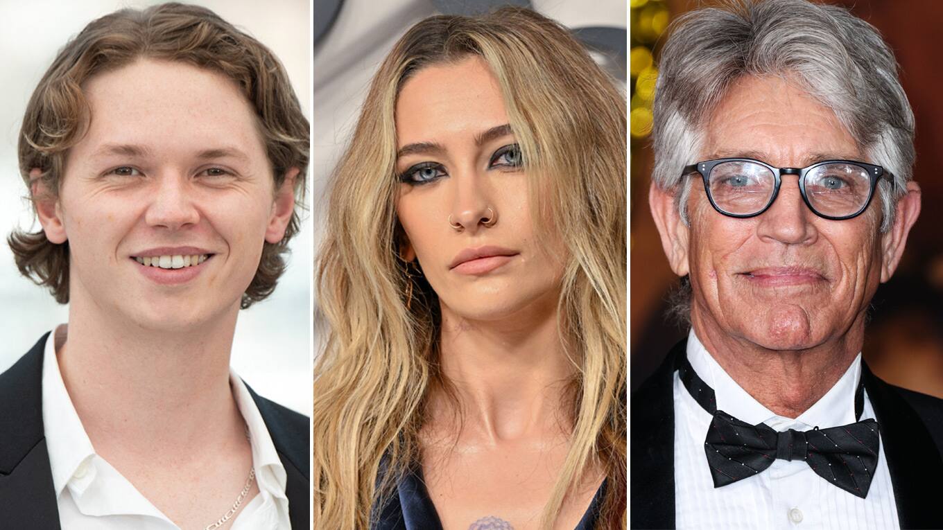 Fotos der Schauspieler:innen Jack Kilmer (links), Paris Jackson (Mitte) und Eric Roberts (rechts)