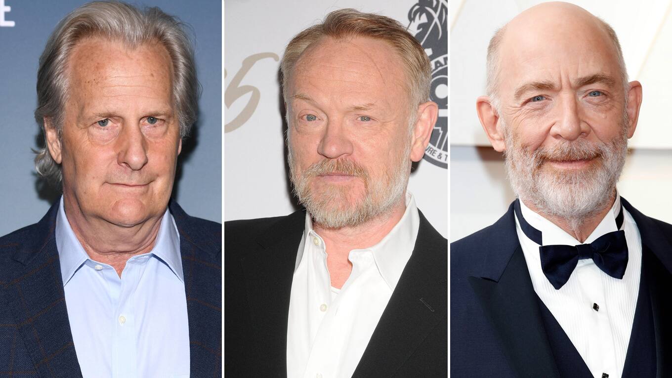 Jeff Daniels (links), Jared Harris (Mitte) und J.K. Simmons spielen in 