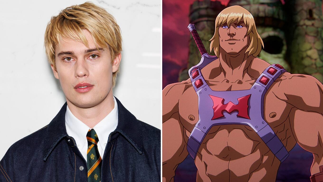 Für Nicholas Galitzine geht mit der Rolle von He-Man ein Traum in Erfüllung. (Bild rechts aus dem Animationsfilm 