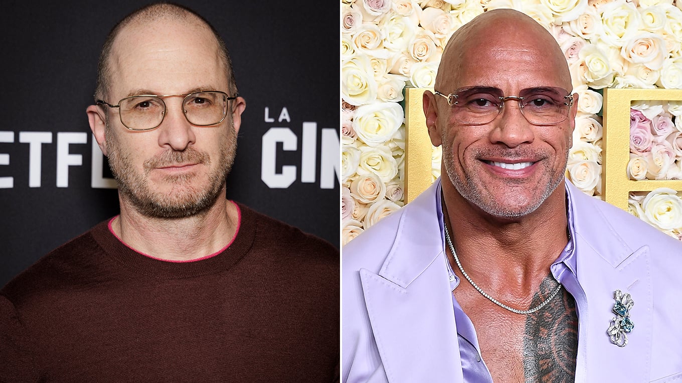 Foto von Darren Aronofsky und Dwayne Johnson