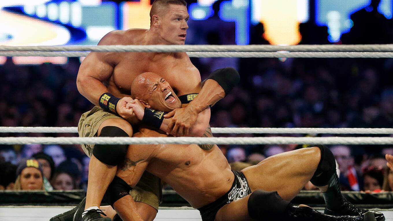 2013 trat Dwayne Johnson bei der Wrestlemania gegen John Cena an.