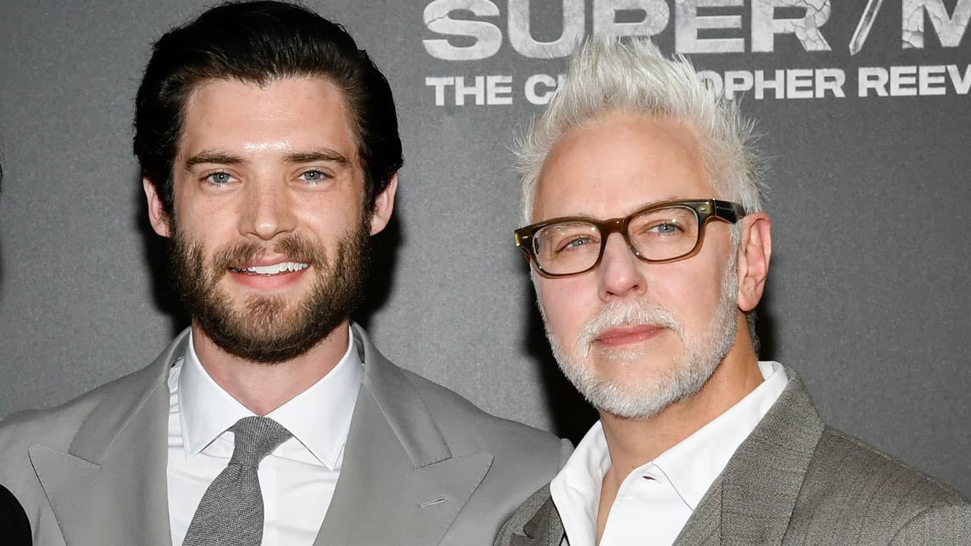 Regisseur James Gunn und Schauspieler David Corenswet