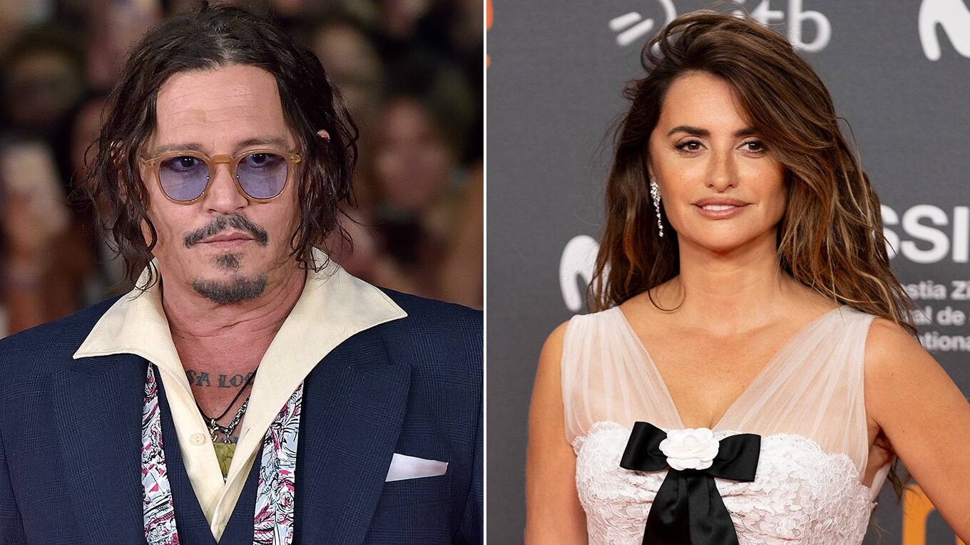 Portraitbillder von Johnny Depp und Penelope Cruz