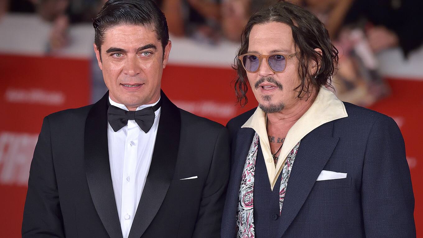 Johnny Depp und Riccardo Scamarcio beim Filmfestival in Rom