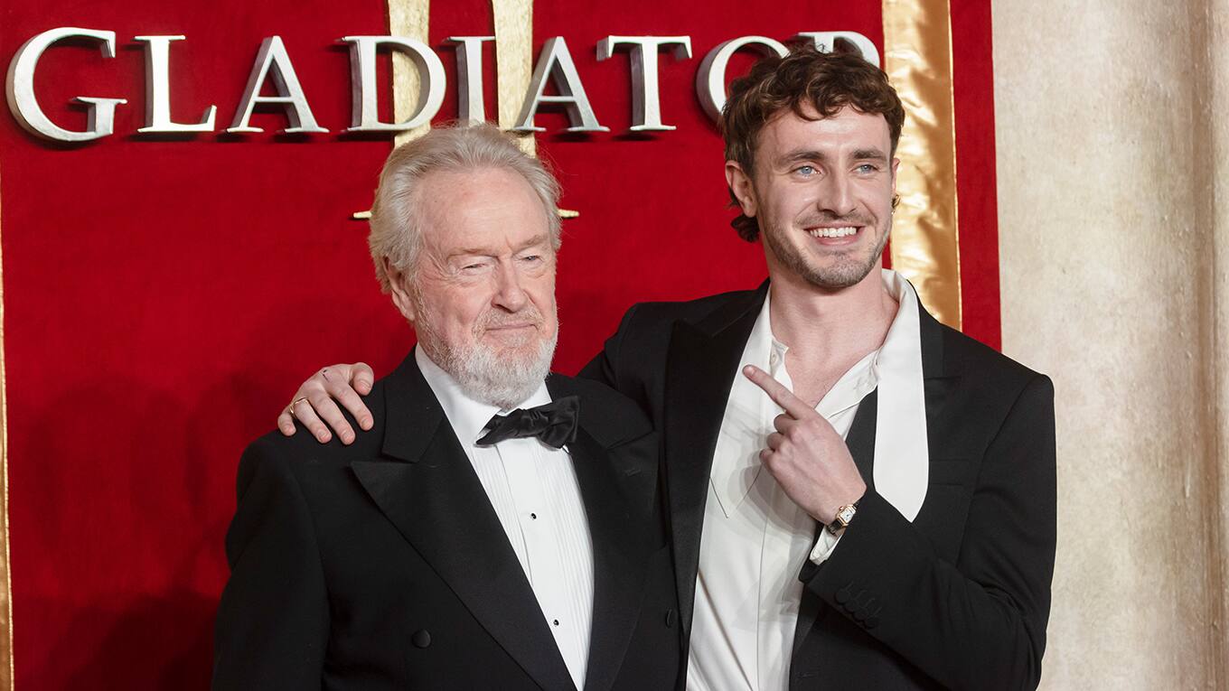 Foto von Ridley Scott und Paul Mescal bei der Premiere von 