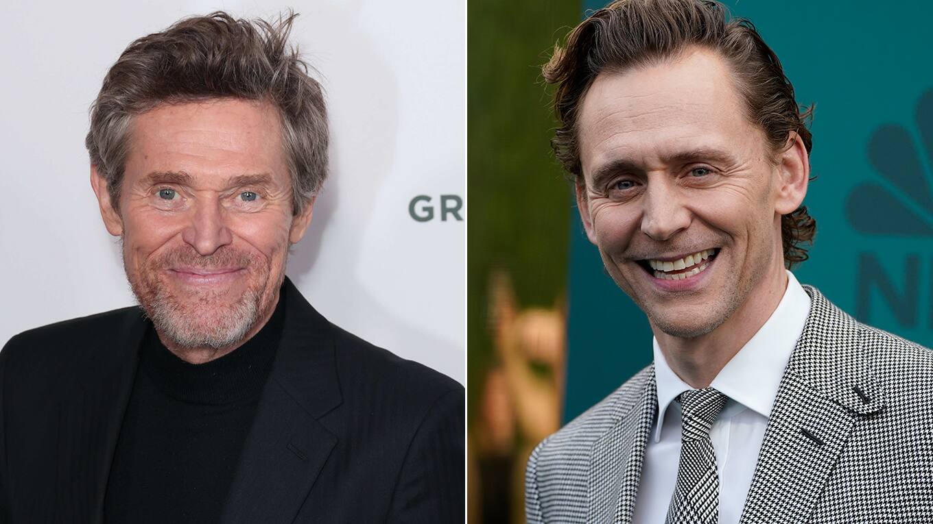 Foto von Willem Dafoe und Tom Hiddleston