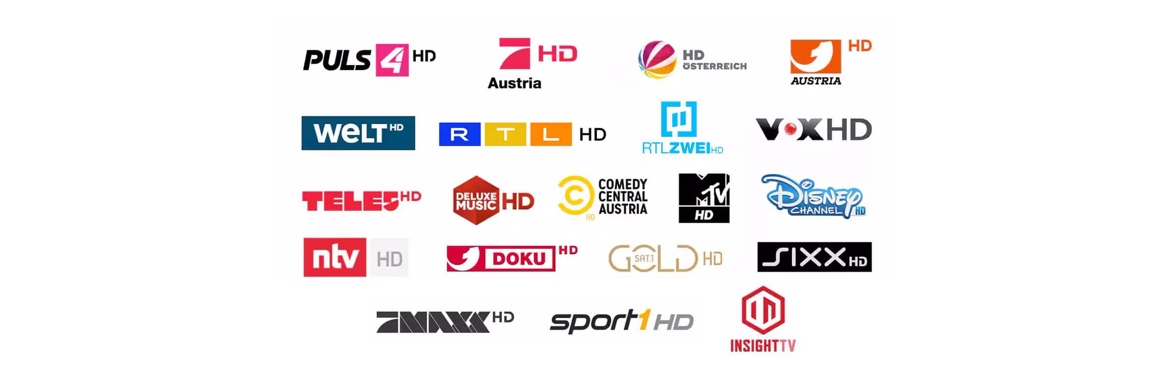 Logos der HD-Sender mit Canal+