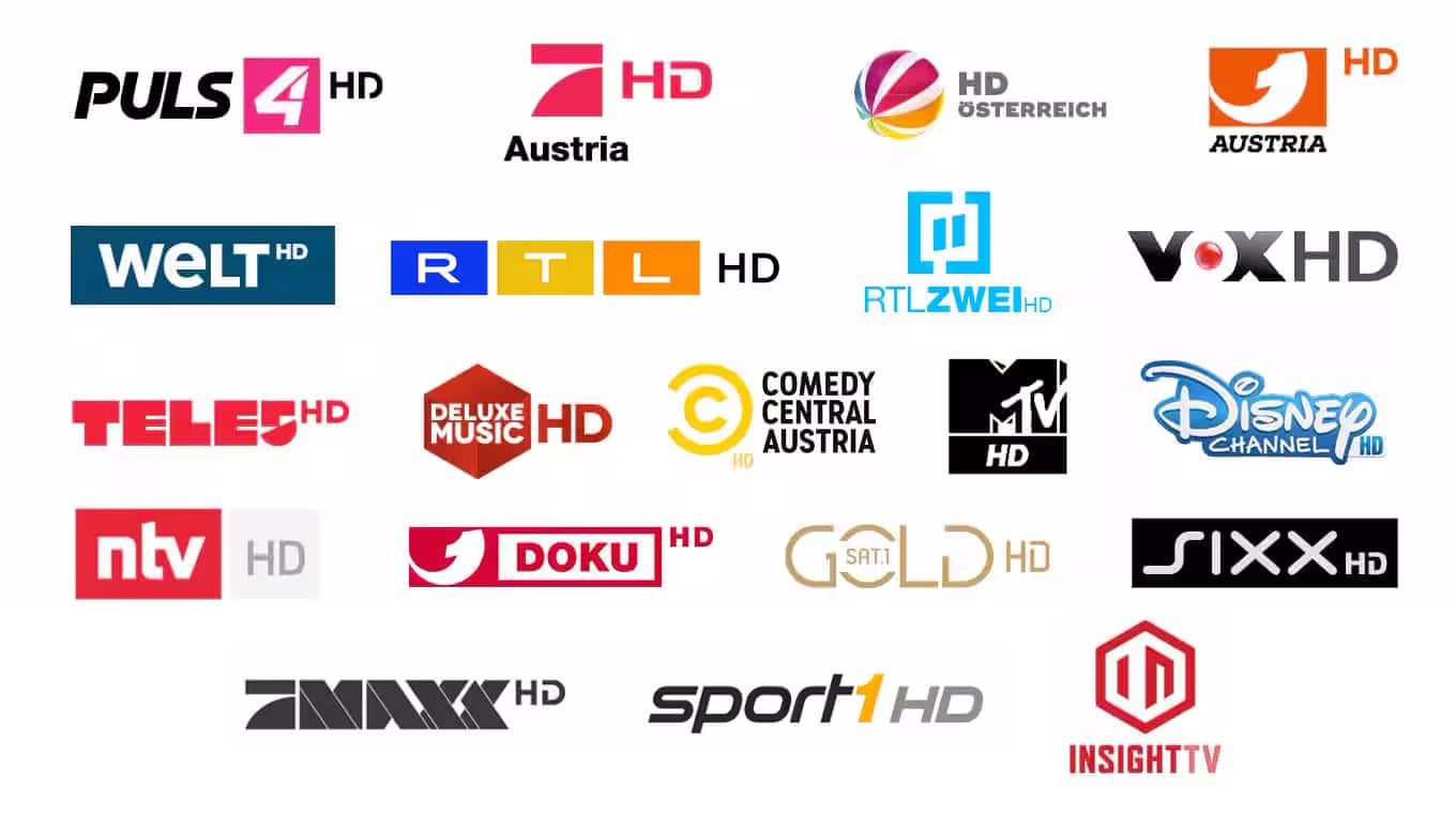 Logos der HD-Sender mit Canal+