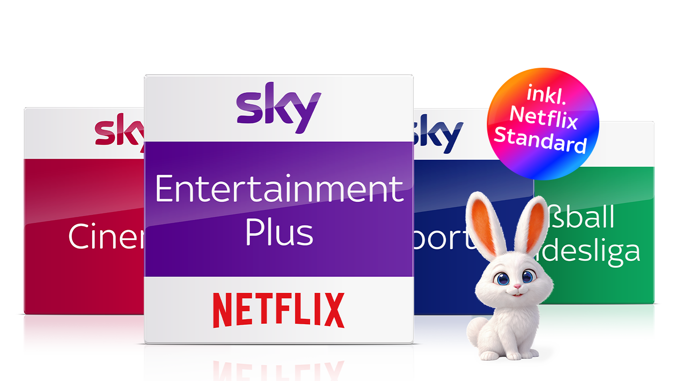 Alle Pakete von Sky und ein Black Friday Logo