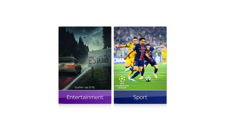 UEFA Champions League, ADMIRAL Bundesliga, ATP, uvm.