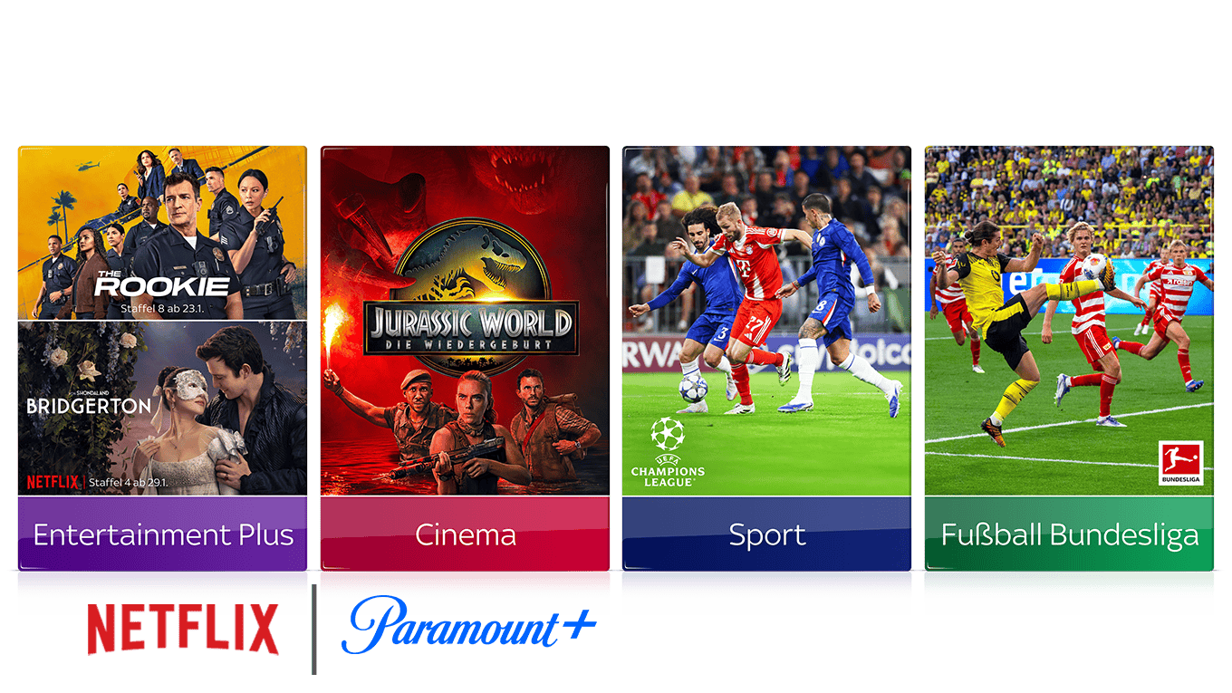 Alle Filme, Serien & der gesamte Live-Sport