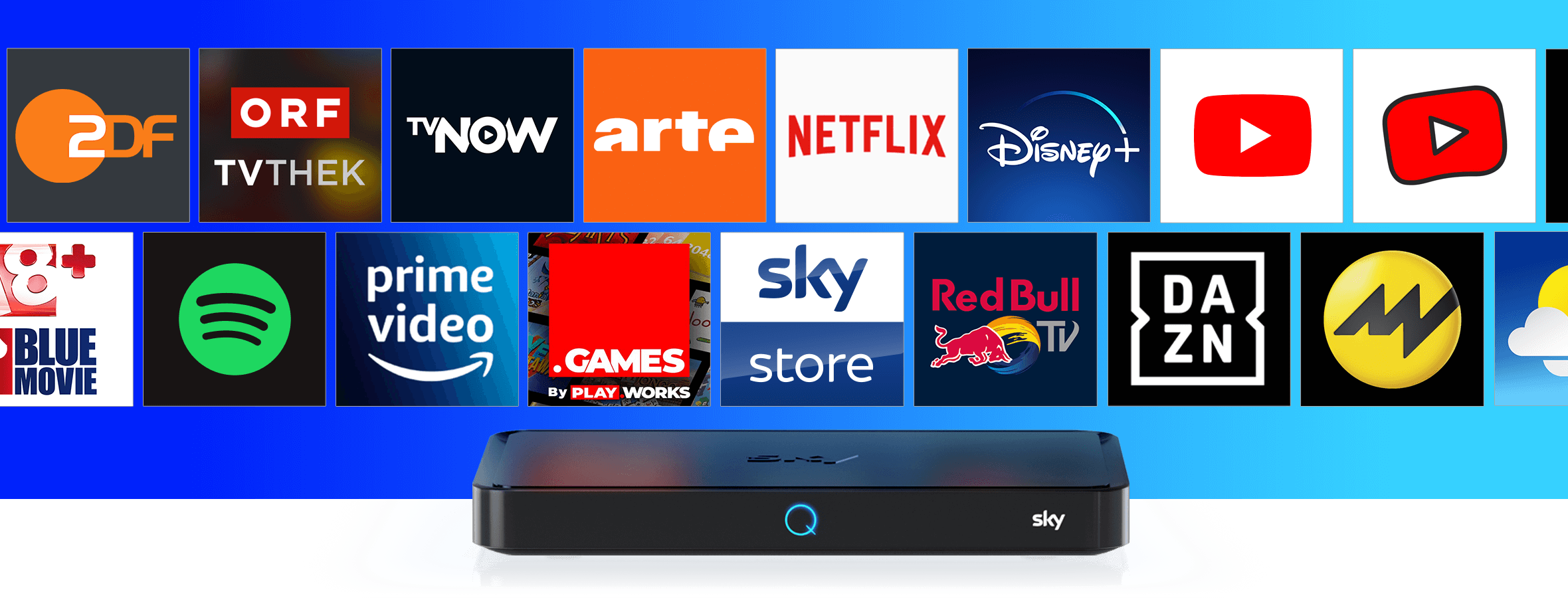 Sky Q Apps Alle Apps auf Sky Q im Überblick Sky