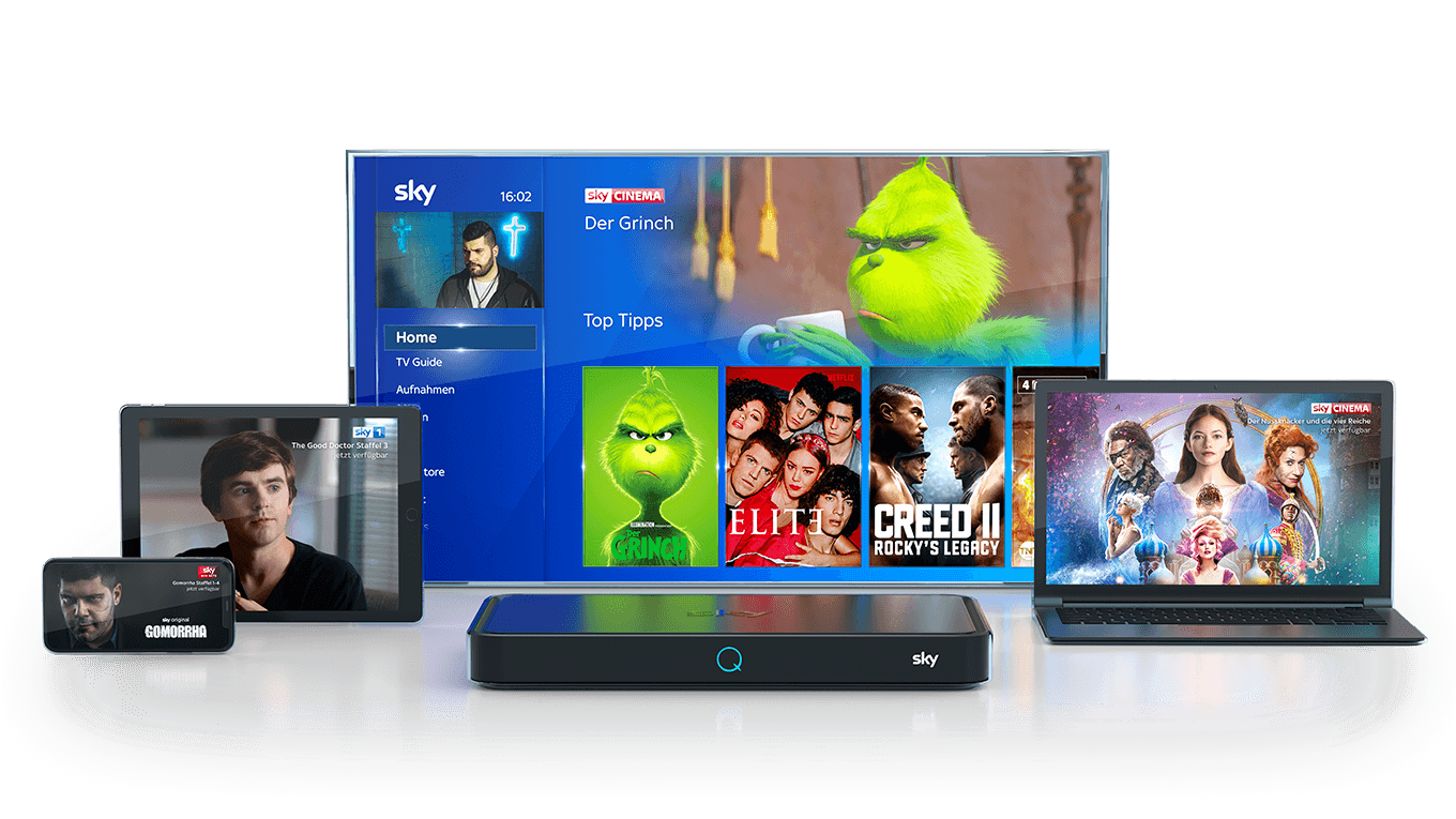 Sky Q Receiver Das beste Fernseherlebnis in UHD / 4K