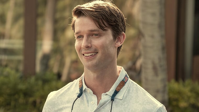 Patrick Schwarzenegger spielt Saxon Ratliff in "The White Lotus"